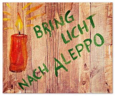 Spendenkiste Bring Licht nach Aleppo
