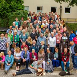 Gruppenfoto von der franziskanischen Familie