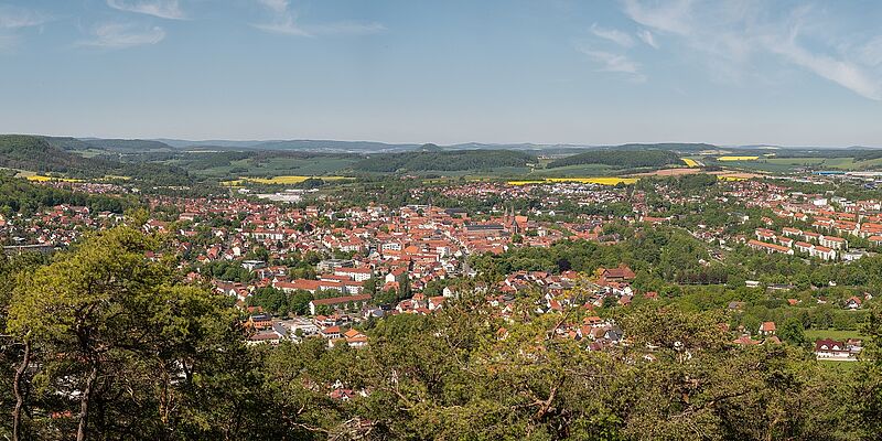 Luftbild von Heilbad Heiligenstadt im Eichsfeld